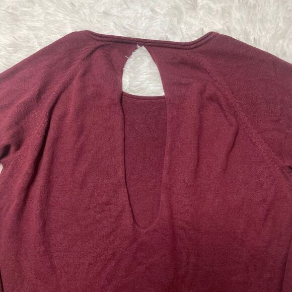 Club Monaco Sweater Womens Large Pullover Silk Cashmere Open Back Long - Picture 10 of 10